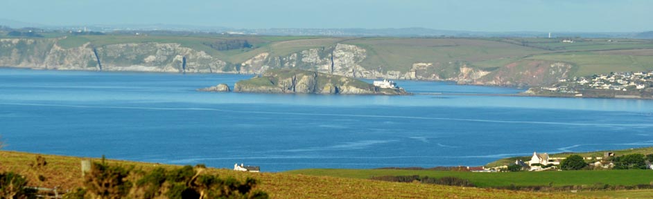 View from Bolberry Down across to Bigbury Bay